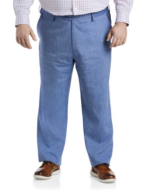 Big & Tall Linen-Blend Suit Pants
