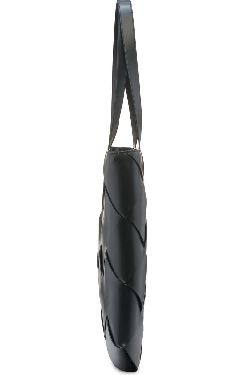 Bottega Veneta Small Cassette Intrecciato Leather North/South Tote, Alternate, color, Dark Green/ Silver