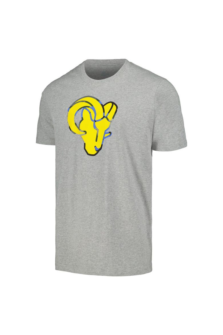 Men's New Era Gray Los Angeles Rams Camo Logo T-Shirt, Alternate, color, Gray