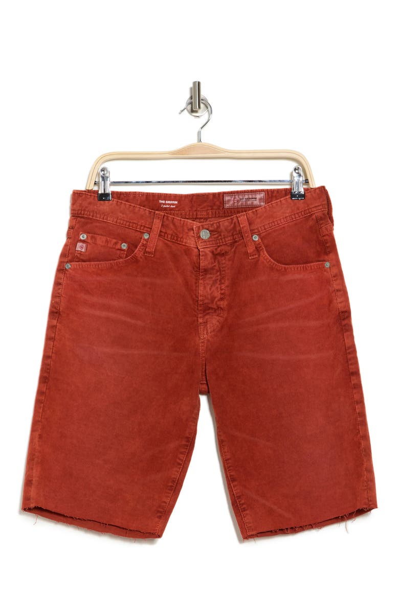 Griffin Five-Pocket Corduroy Shorts, Alternate, color, SOLSTICE FADE REDWOOD