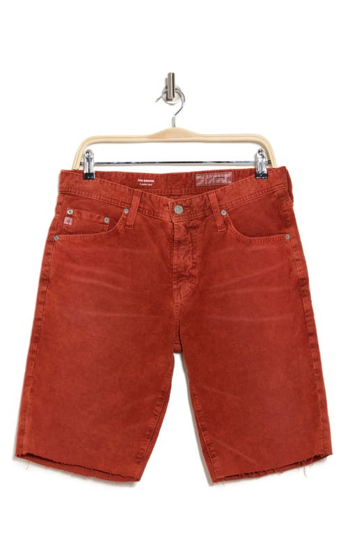 Ag Griffin Five-pocket Corduroy Shorts In Solstice Fade Redwood