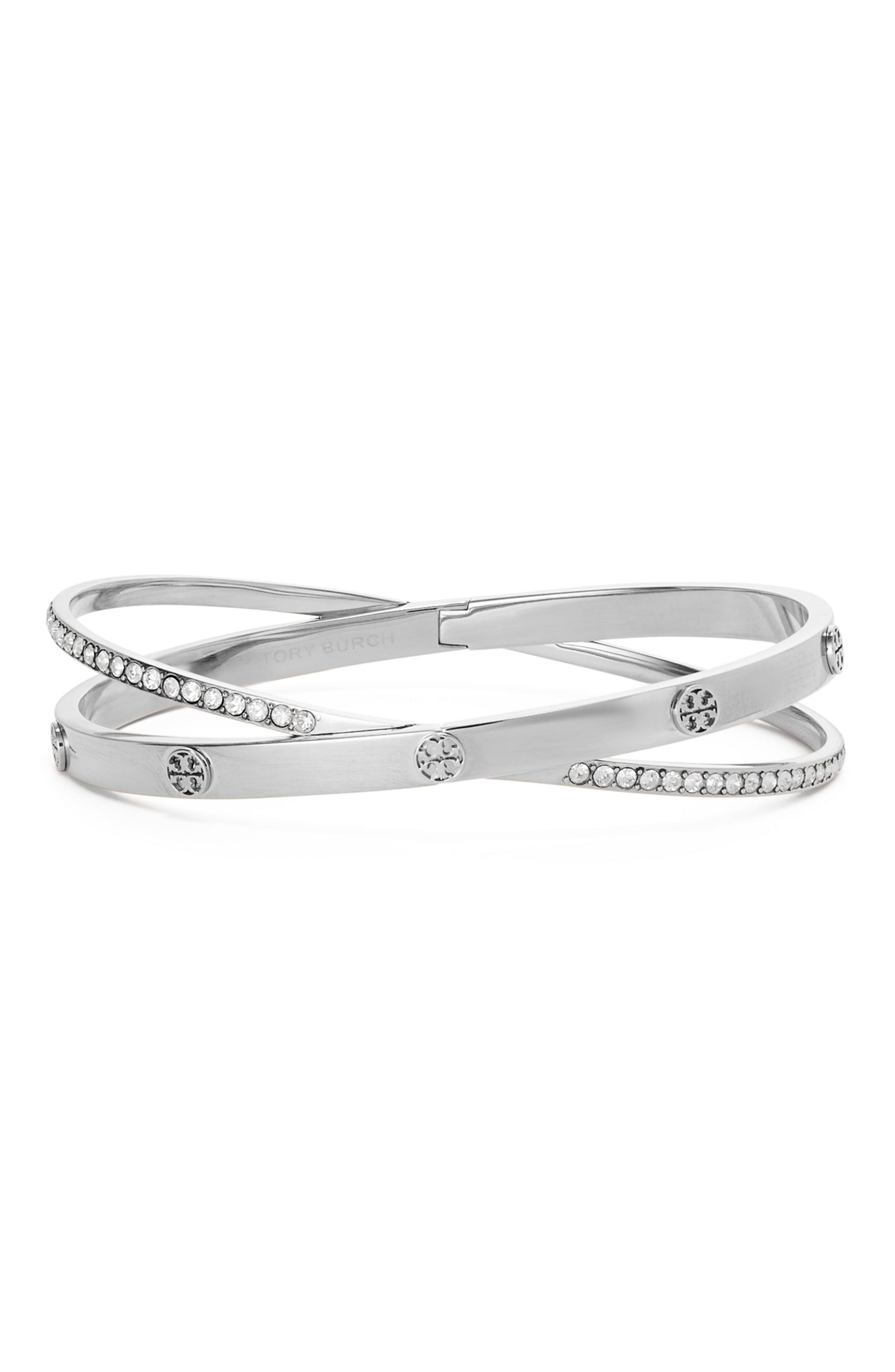 selected TORY SILVER / CRYSTAL