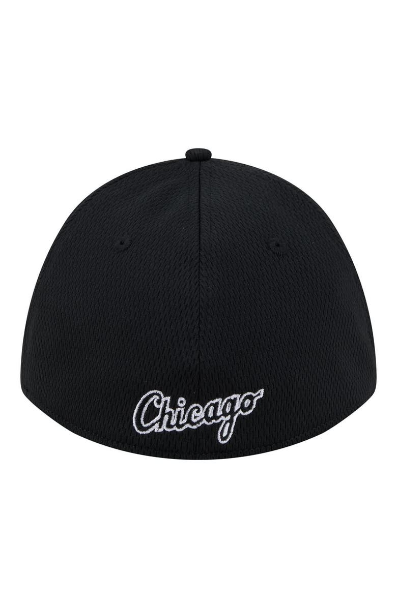 New Era Men's New Era Black Chicago White Sox Dash 39THIRTY Flex Hat, Alternate, color, Black