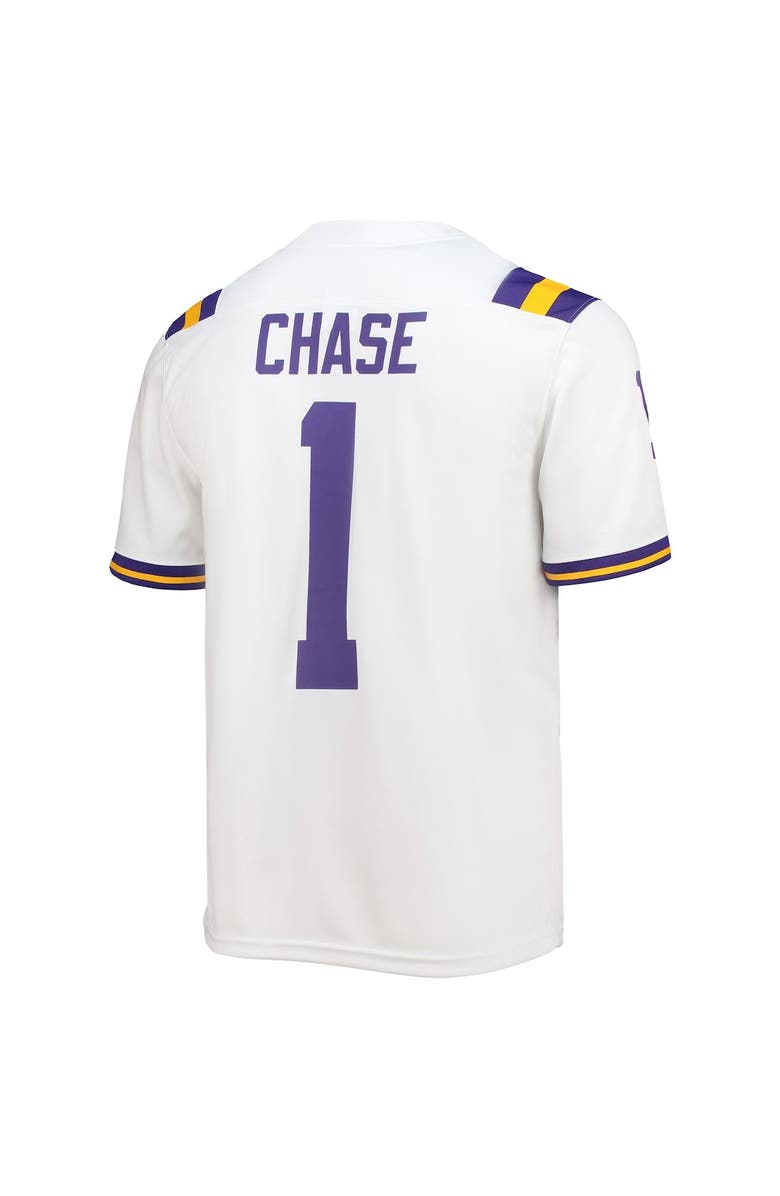Nike Men's Nike Ja'Marr Chase White LSU Tigers 2021 Draft Class Game Jersey, Alternate, color,