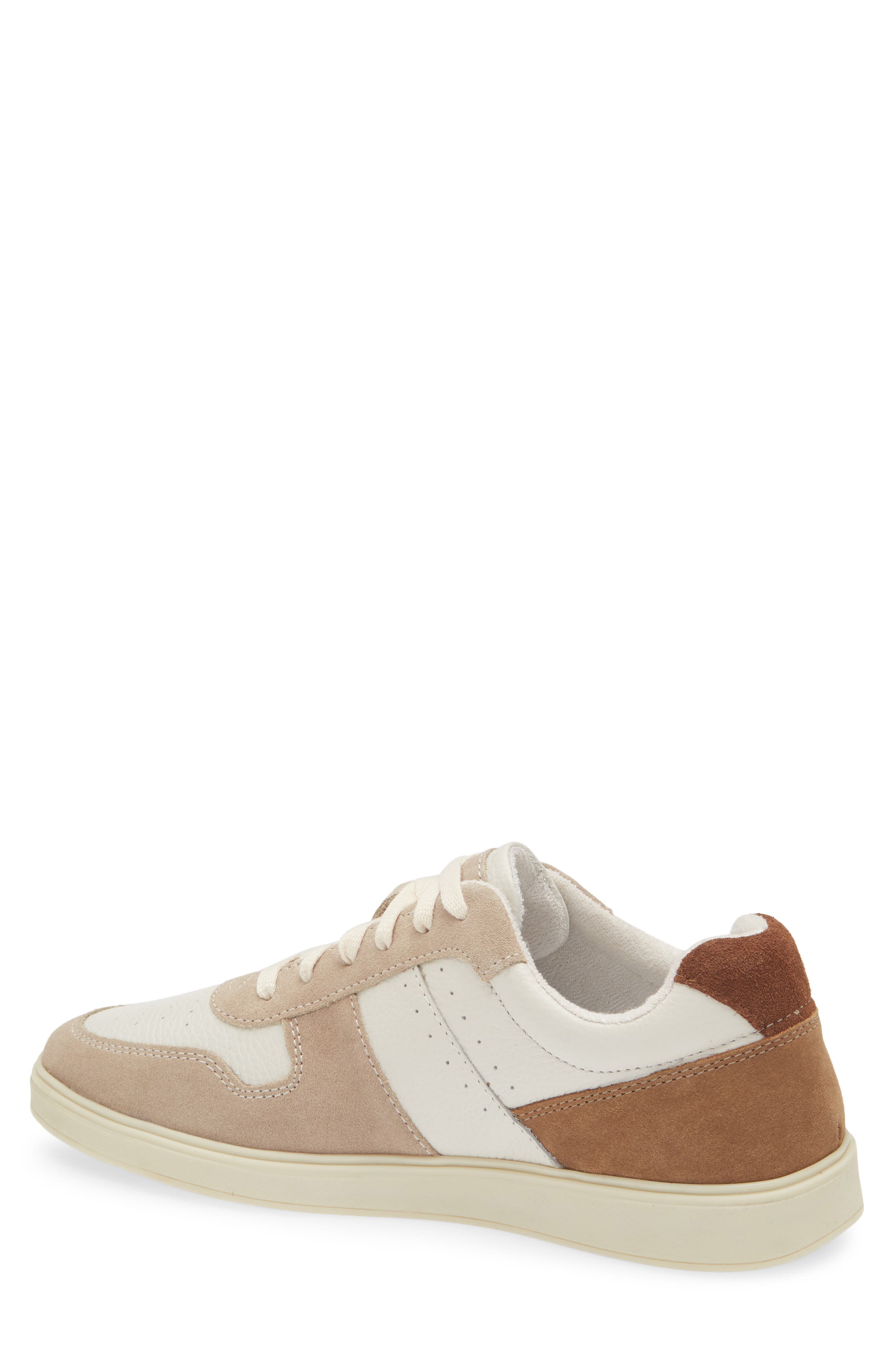 Steve Madden Herro Low Top Sneaker, Alternate, color, White/ Tan