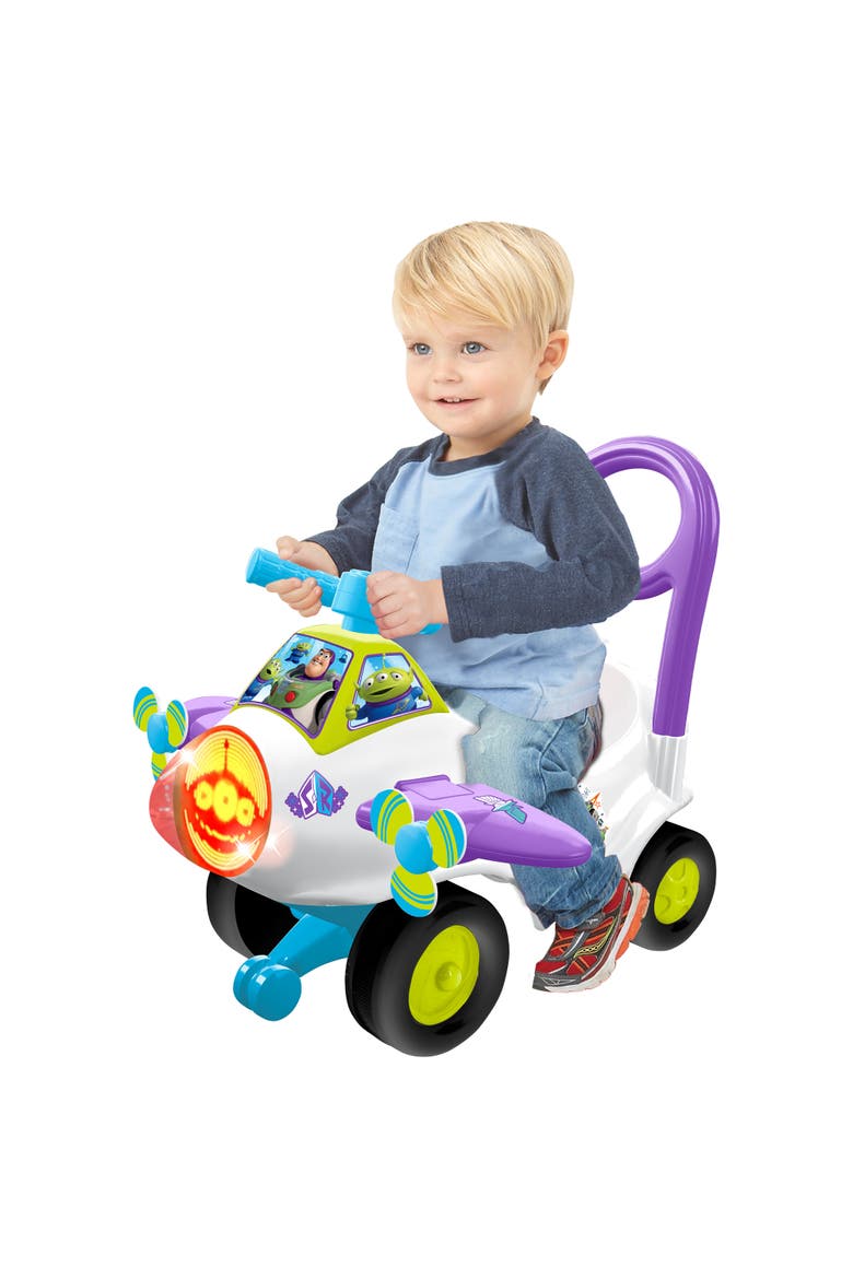 Animated Lights Activity Plane Buzz Lightyear Disney Ride-On Vehicle, Alternate, color, Multicolored