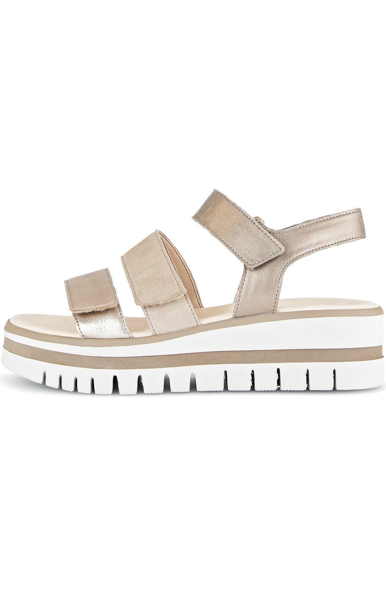 Gabor Strappy Wedge Sandal, Alternate, color, Mutaro