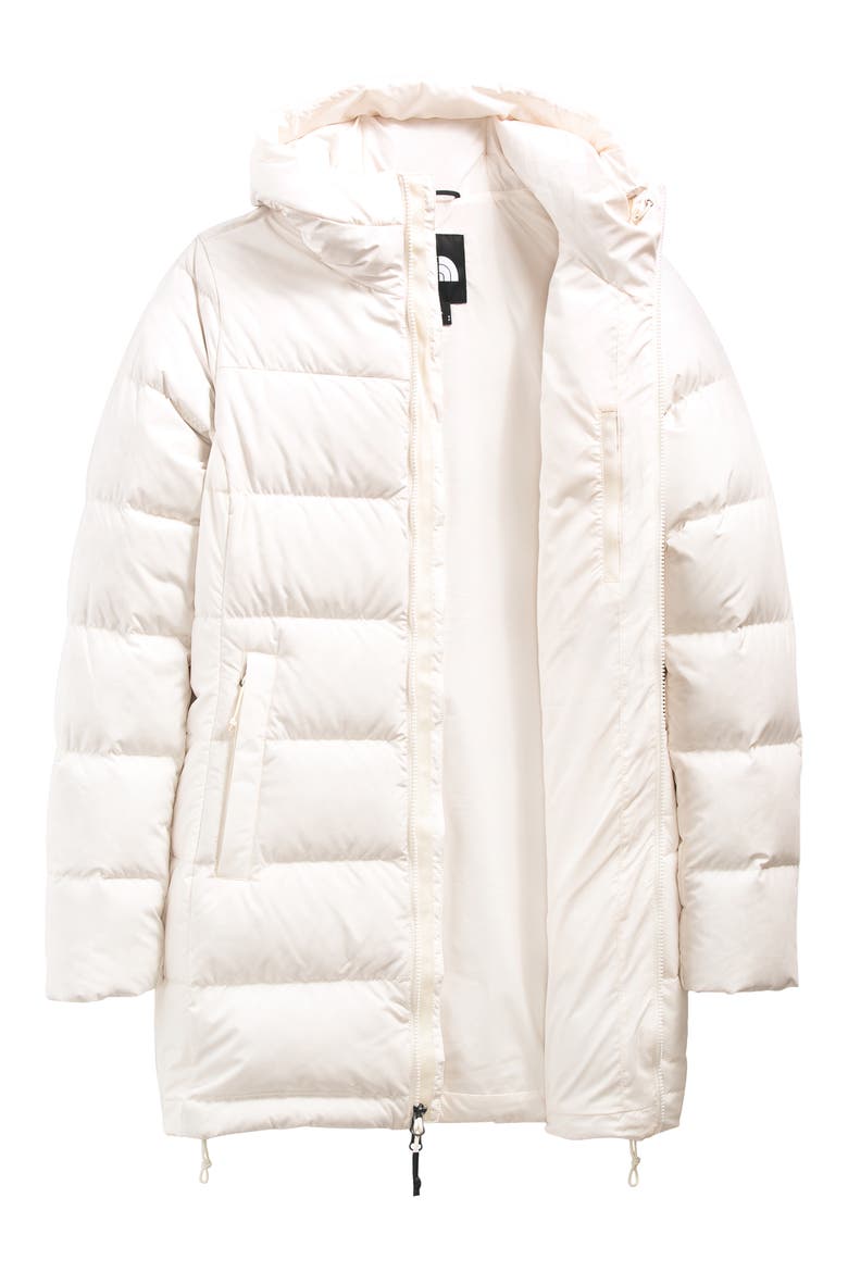 Gotham 550 Fill Power Down Hooded Parka, Alternate, color, GARDENIA WHITE