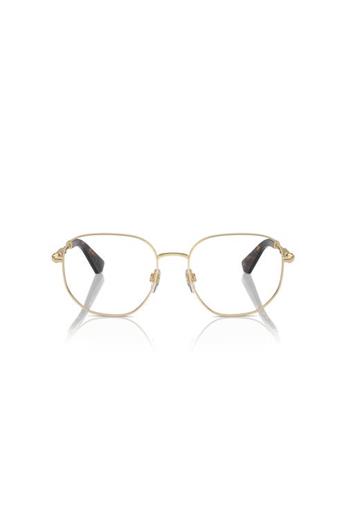Burberry 53mm Square Optical Glasses In Gold