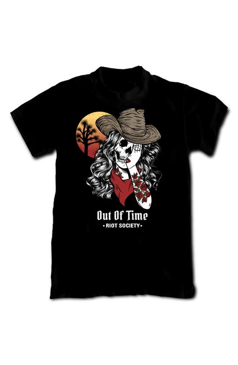 Out of Time Cowgirl Cotton Crew T-Shirt