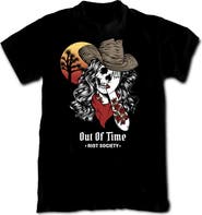 RIOT SOCIETY Out of Time Cowgirl Cotton Crew T-Shirt
