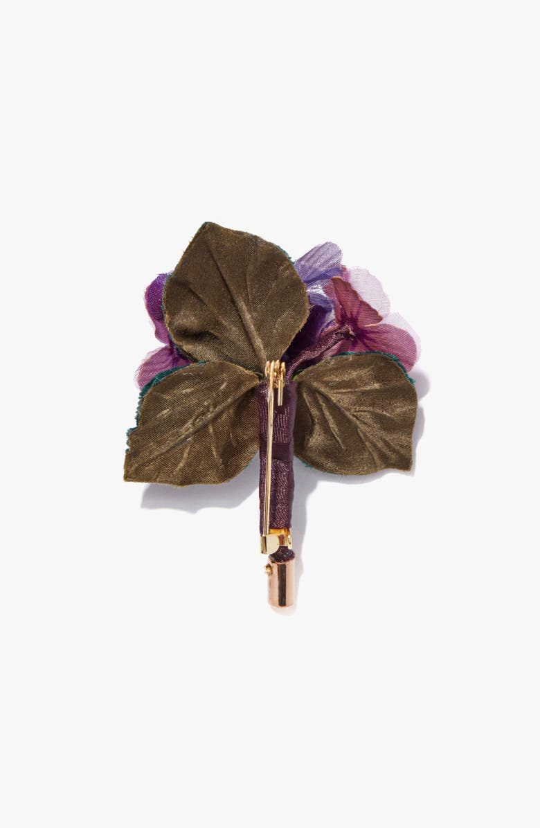 Helena Simon The Violet Cluster Floral Brooch, Alternate, color, Purple