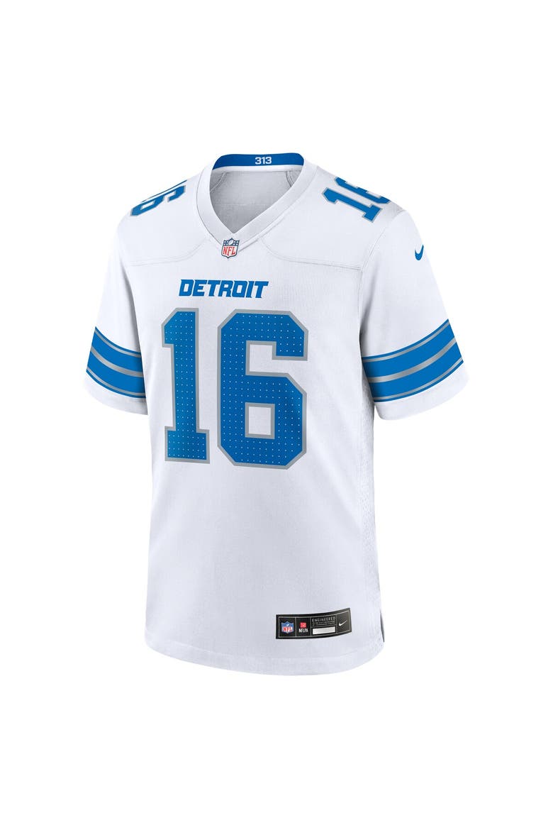 Men's Nike Jared Goff White Detroit Lions Game Jersey, Alternate, color, White