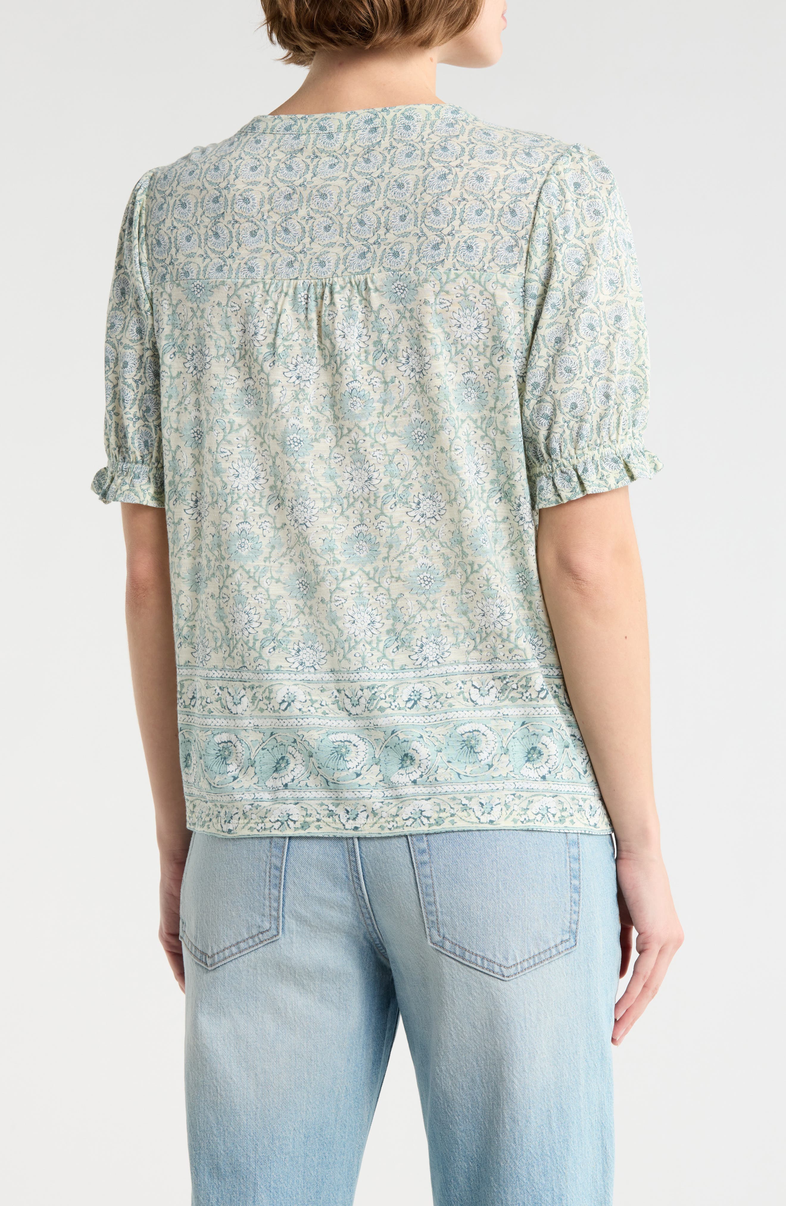 Patterned Button-Up T-Shirt - image 4
