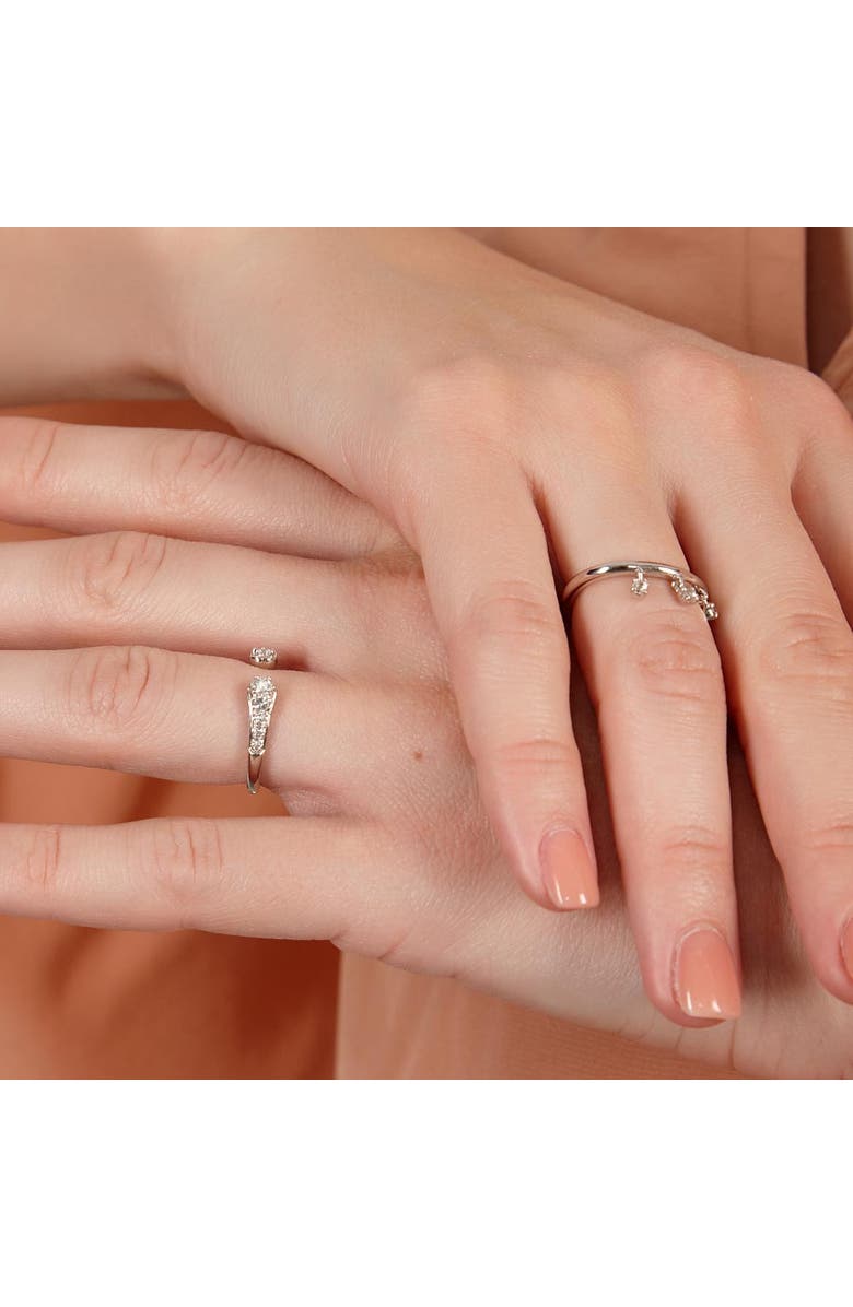 Lucy Quartermaine Skinny Drip Tri Ring, Alternate, color, Sterling Silver