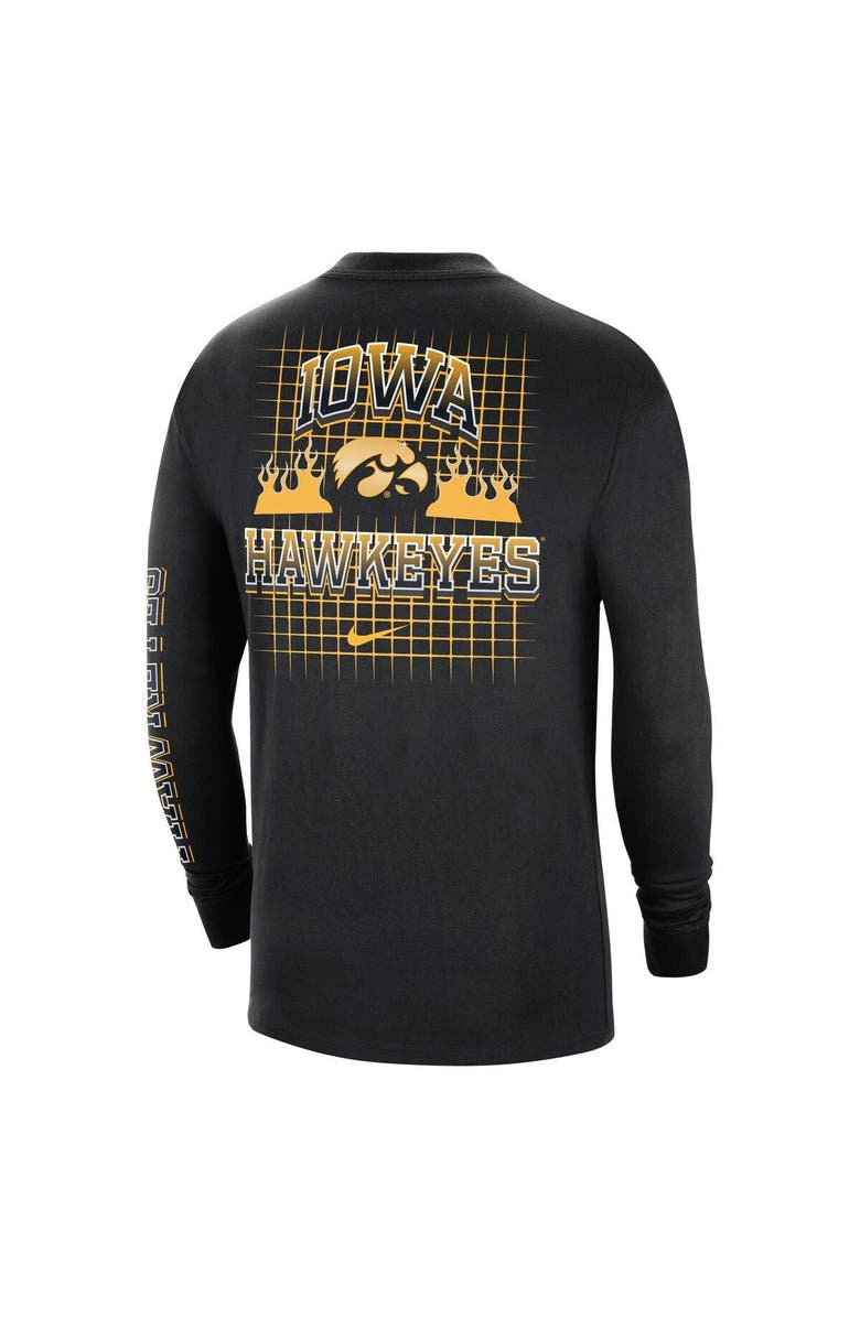 Nike Men's Nike Black Iowa Hawkeyes Tour Max 90 Long Sleeve T-Shirt, Alternate, color, Black