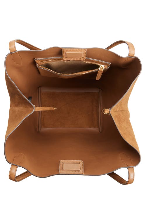 Madewell Oversize Suede Shopper In Brown
