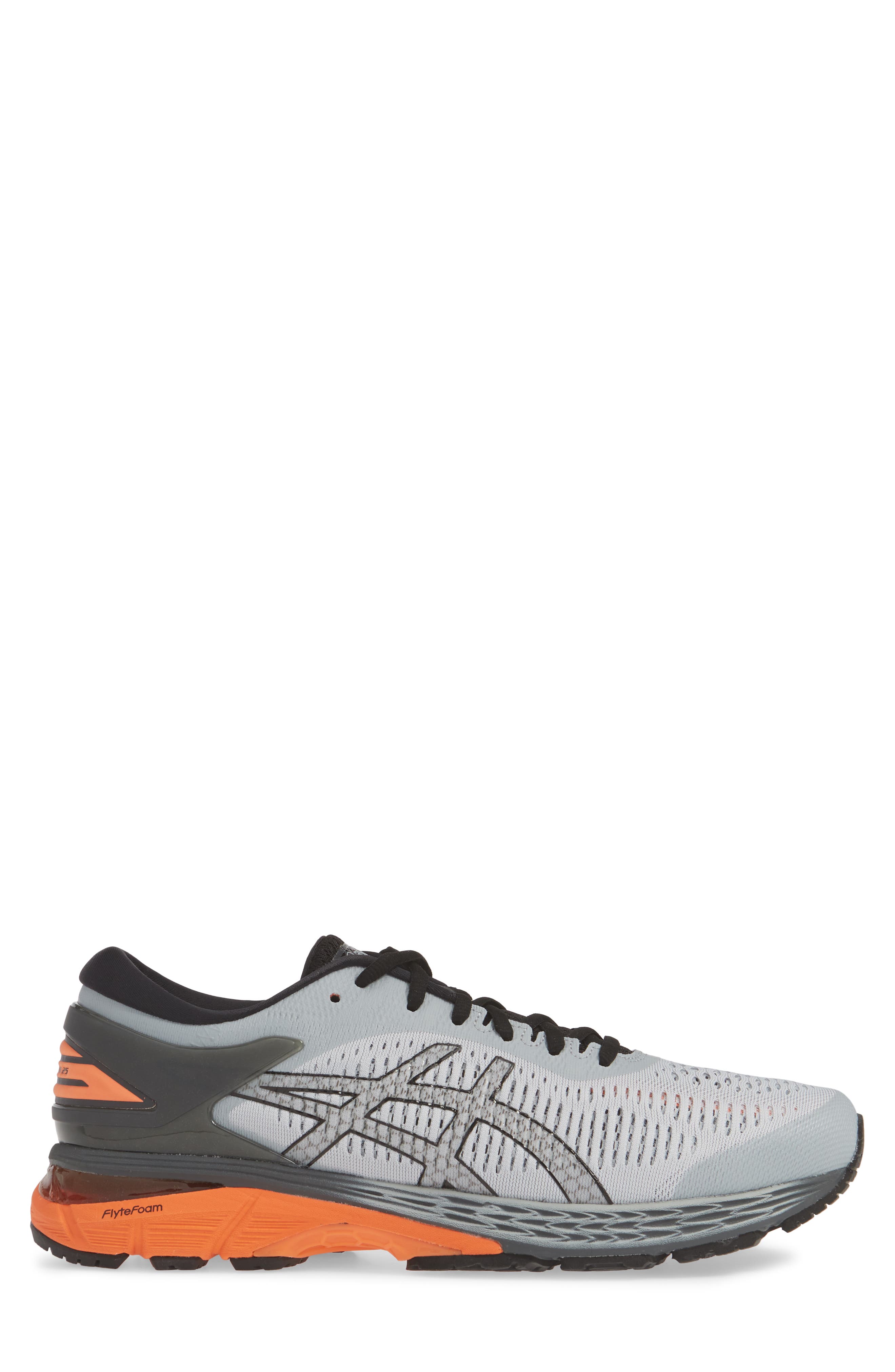 GEL-KAYANO® 25 Running Shoe, Alternate, color, MID GREY/ RED SNAPPER