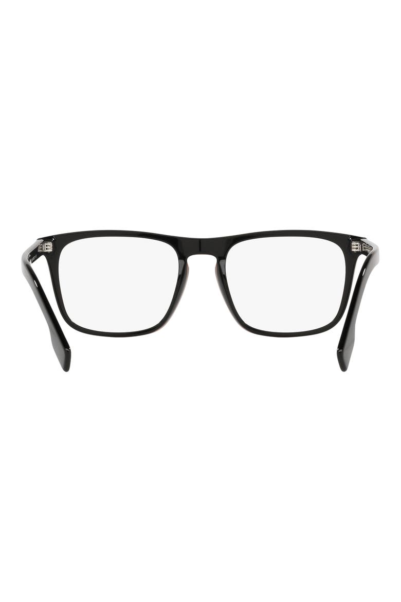 Bolton 56mm Square Optical Glasses, Alternate, color, BLACK