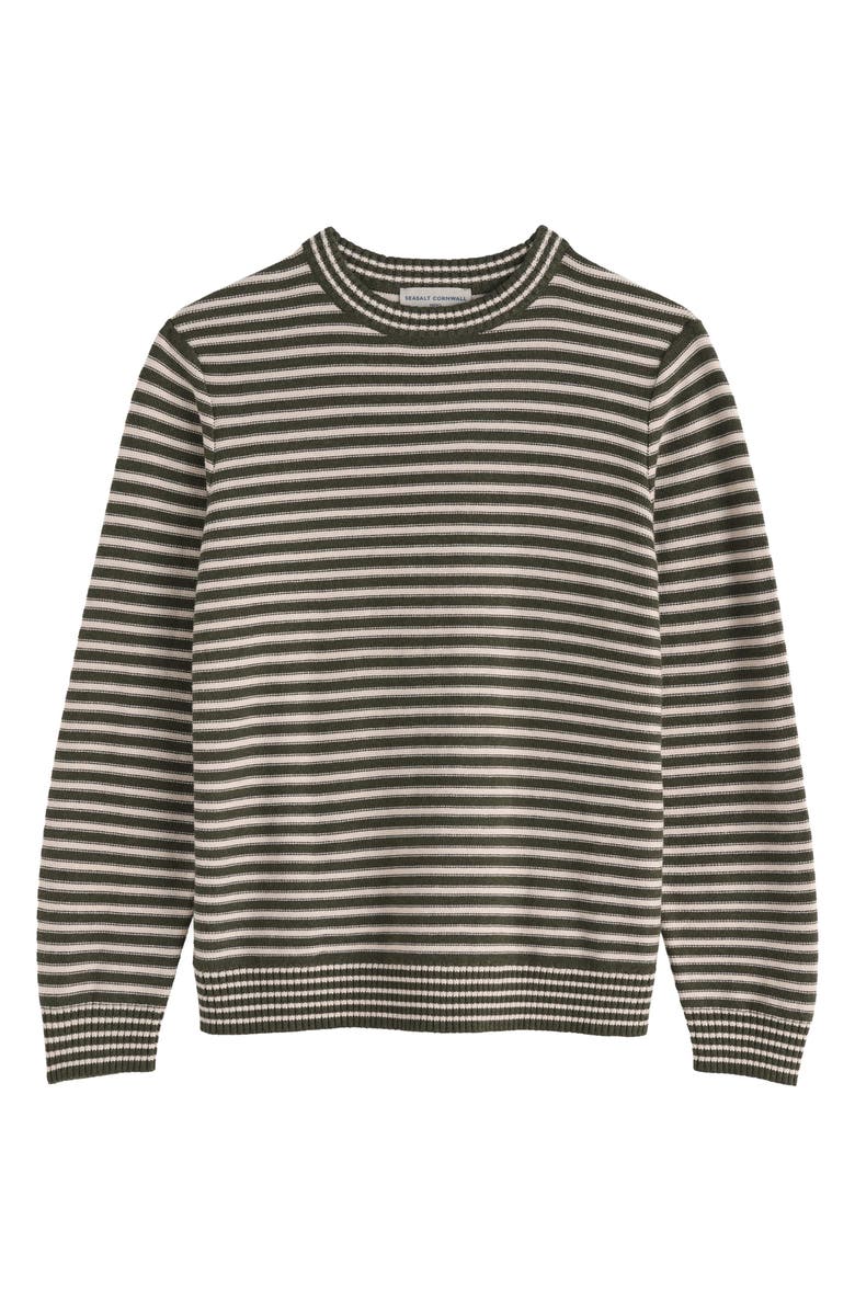 Seasalt Cornwall Trenale Stripe Organic Cotton Sweater, Alternate, color, Mesklenn Woodland