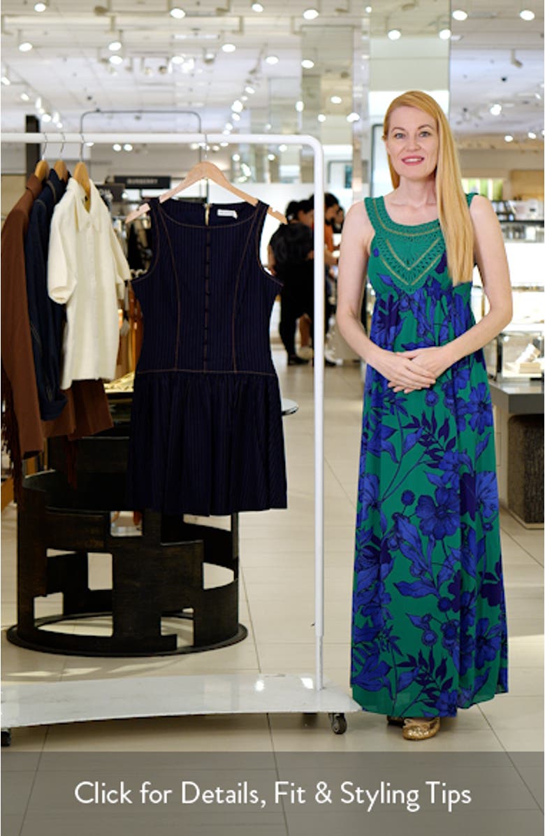 Drop Waist Boat Neck Minidress, sales video thumbnail