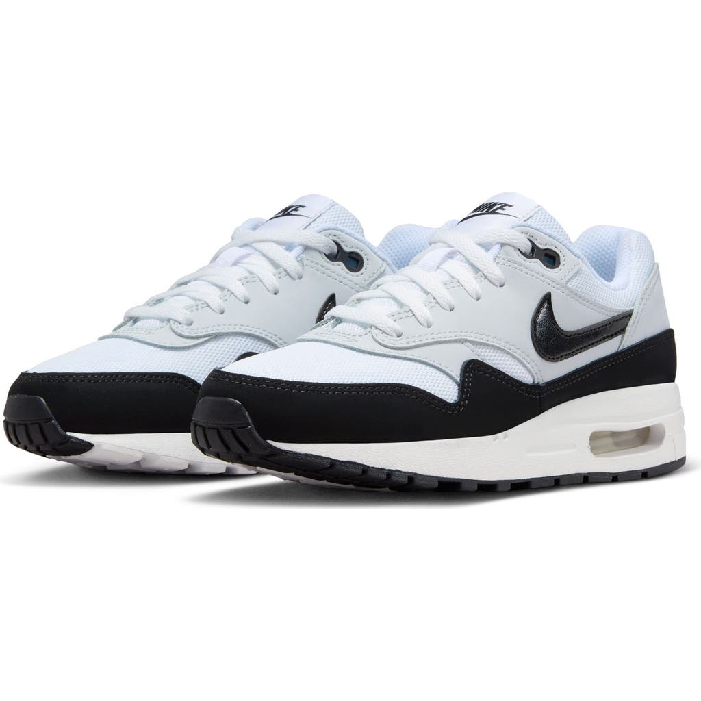 Nike Kids Multicolor Air Max 1 Easyon Little Kids Sneakers In White/black/pure Platinum