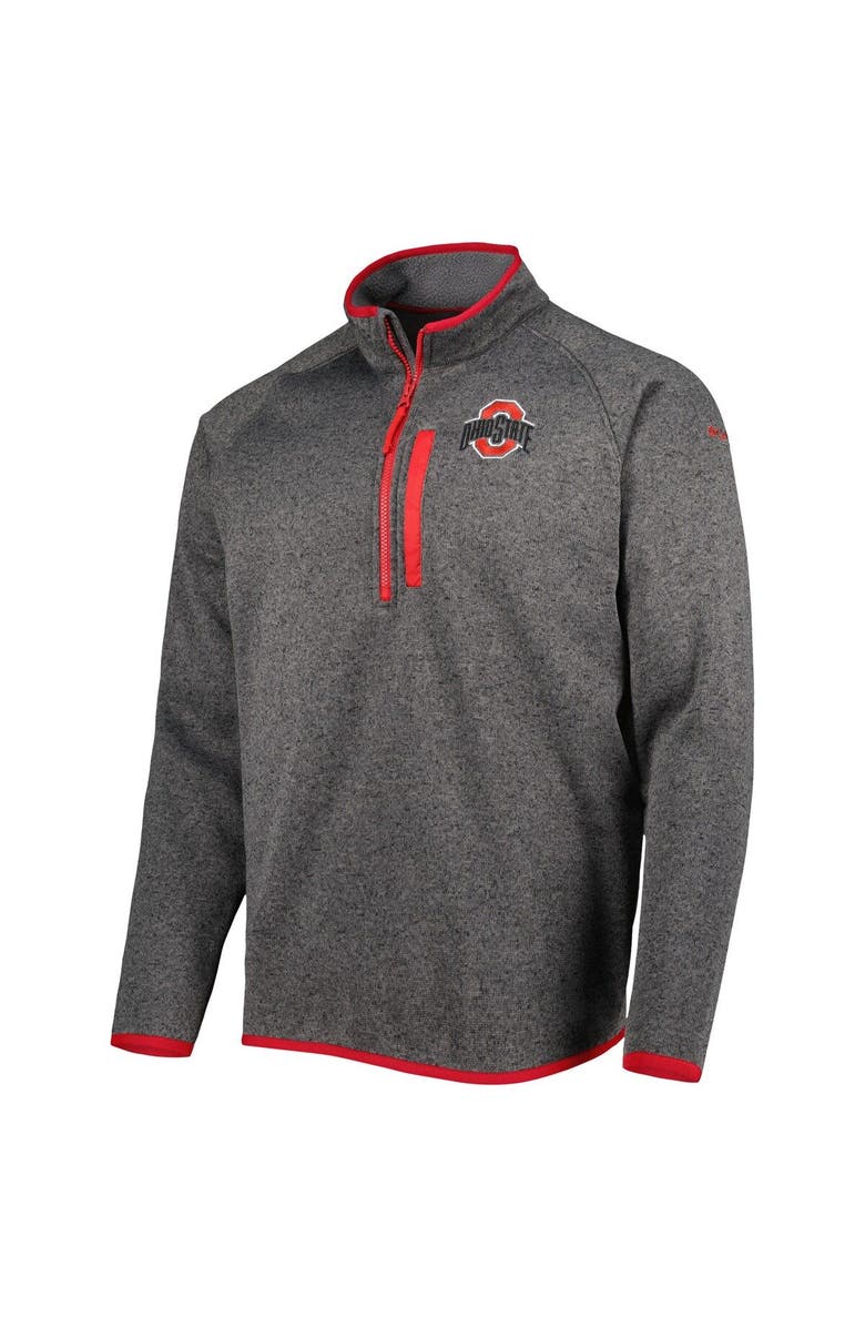 Columbia Men's Columbia Gray Ohio State Buckeyes Canyon Point Omni-Shield Raglan Half-Zip Pullover Top, Alternate, color, Gray