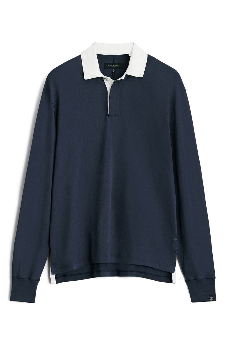 rag & bone Alton Cotton Rugby Shirt, Alternate, color, 