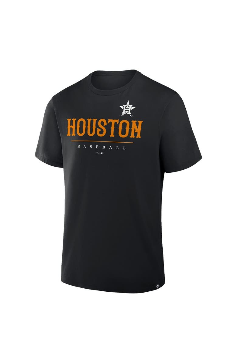 FANATICS Men's Fanatics Black Houston Astros Color Pop Legacy Clubhouse T-Shirt, Alternate, color, Black