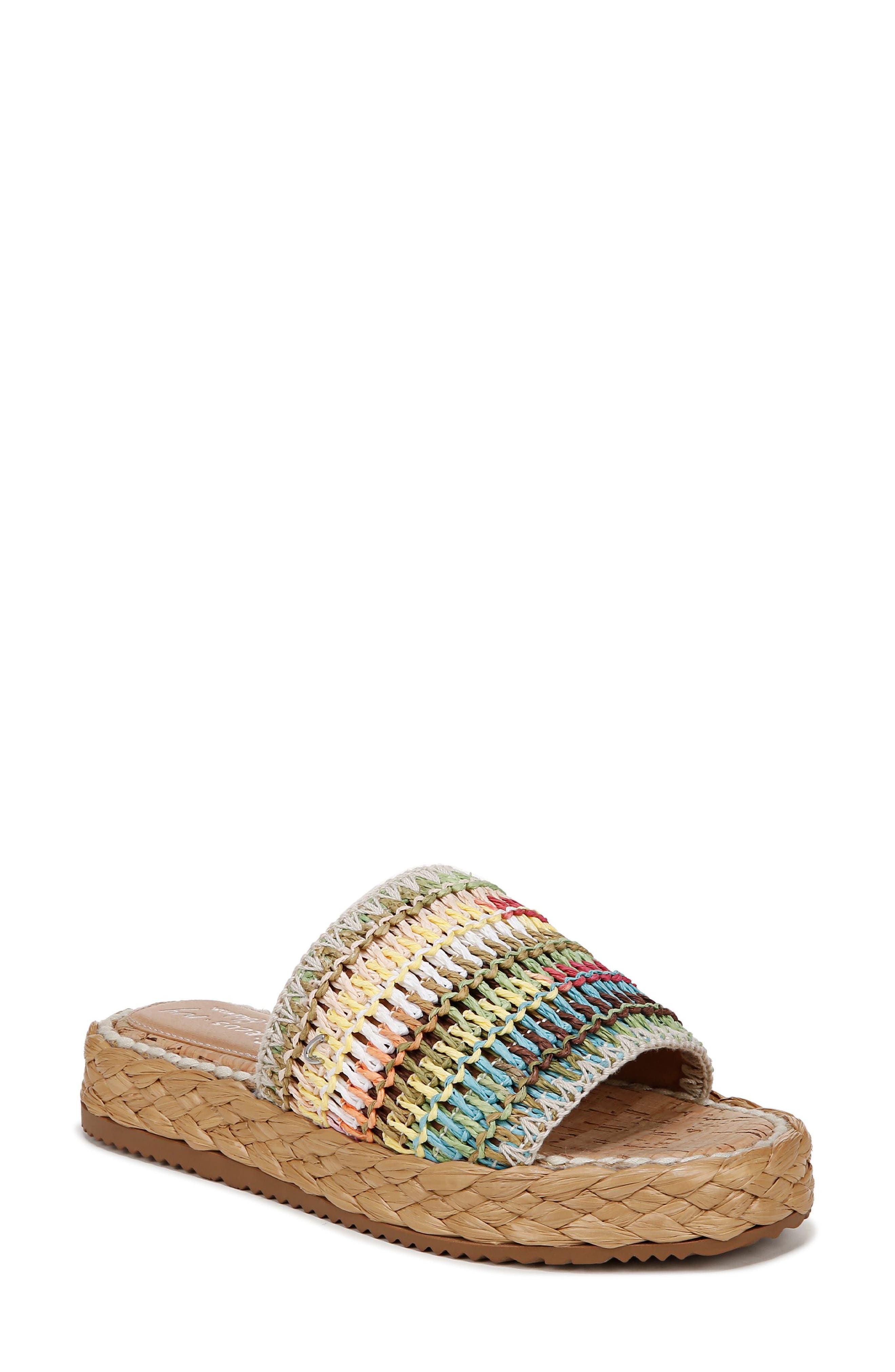 Wallis Slide Sandal, Main, color, RAINBOW MULTI