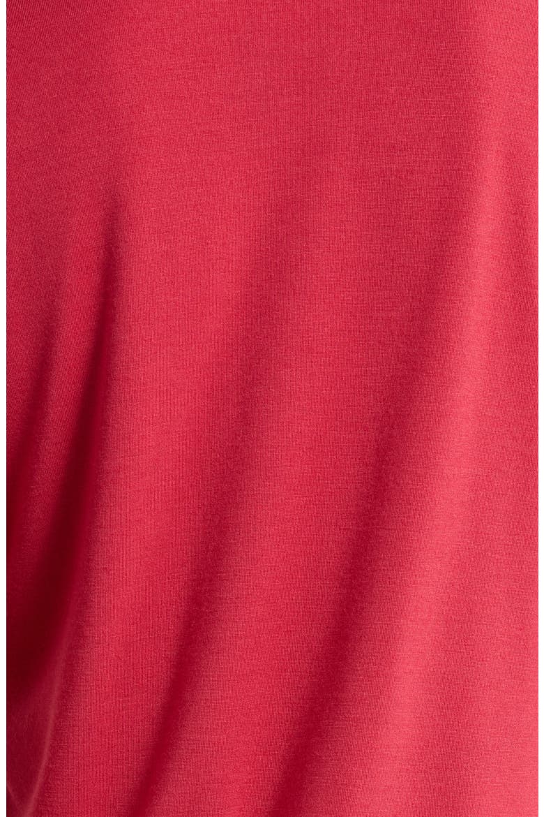 Embroidered Jersey Pajamas, Alternate, color, CHERRY RED
