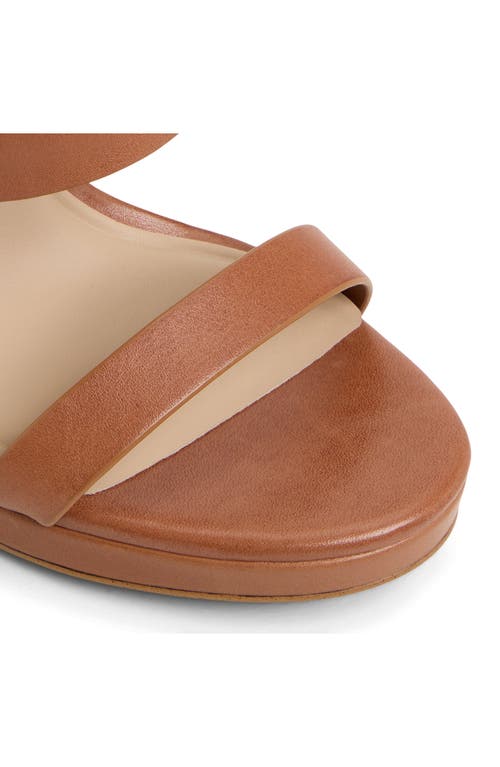 Aldo Kardy Ankle Strap Platform Sandal In Brown