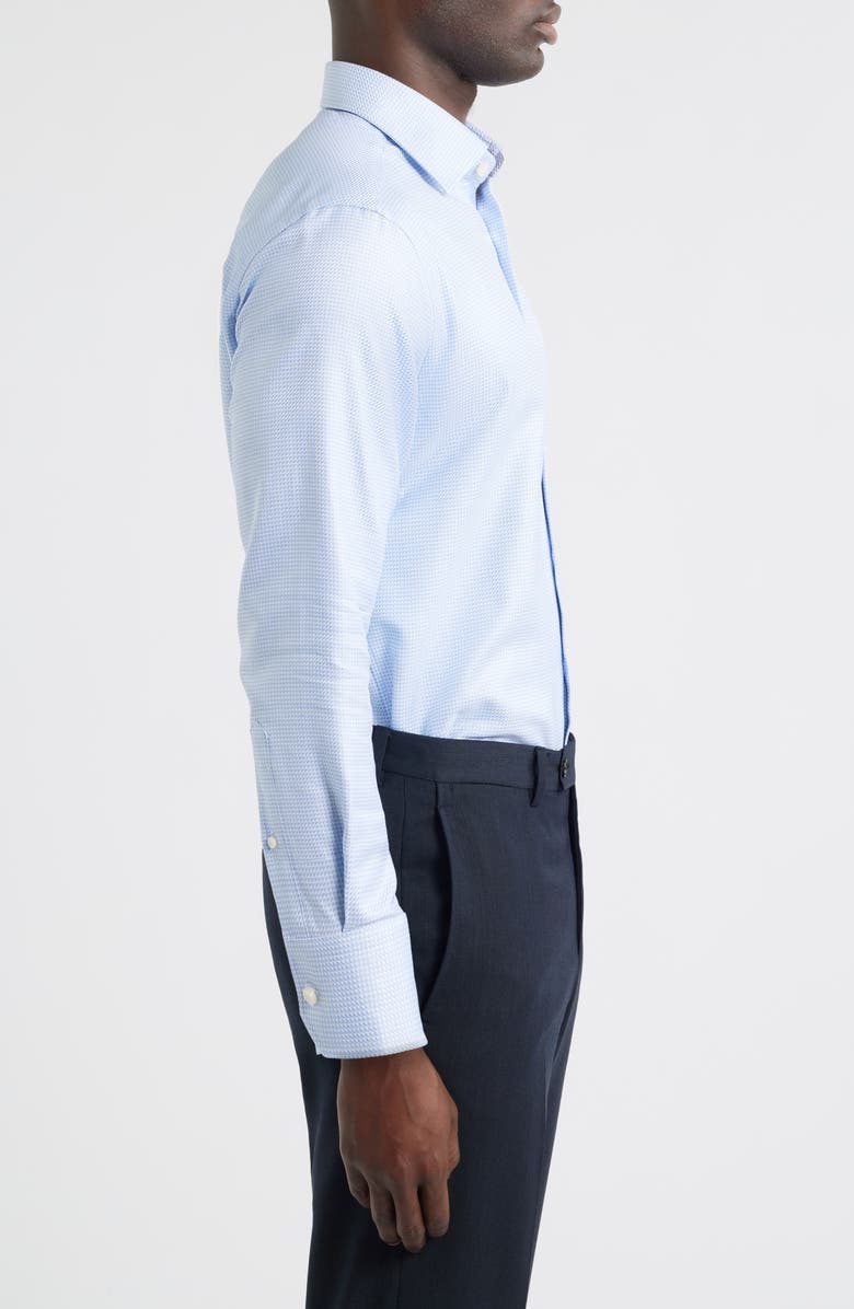 Jack Victor Wayne Cotton Dress Shirt, Alternate, color, Blue