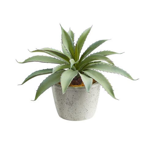 9-in Aloe Succulent Artificial Plant