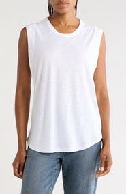 James Perse Curved Hem Muscle Tank