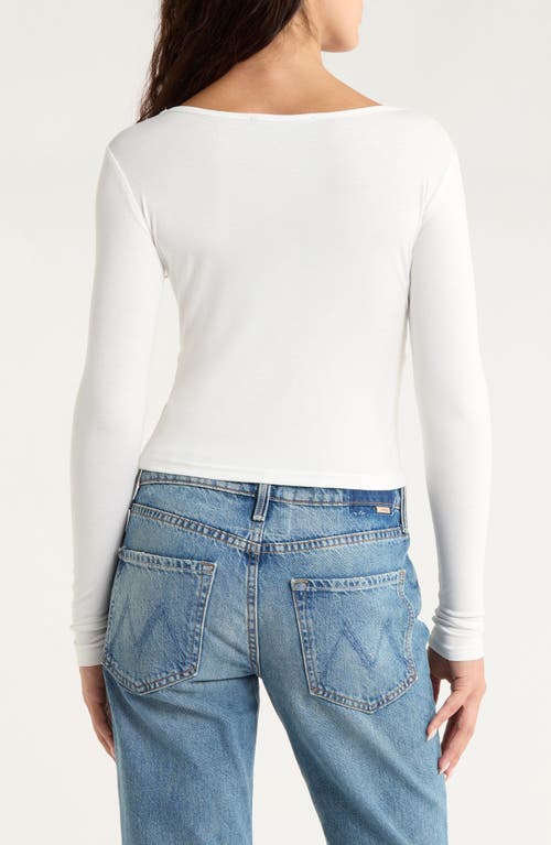 Pacsun Charlie Deep V Crop Top In White