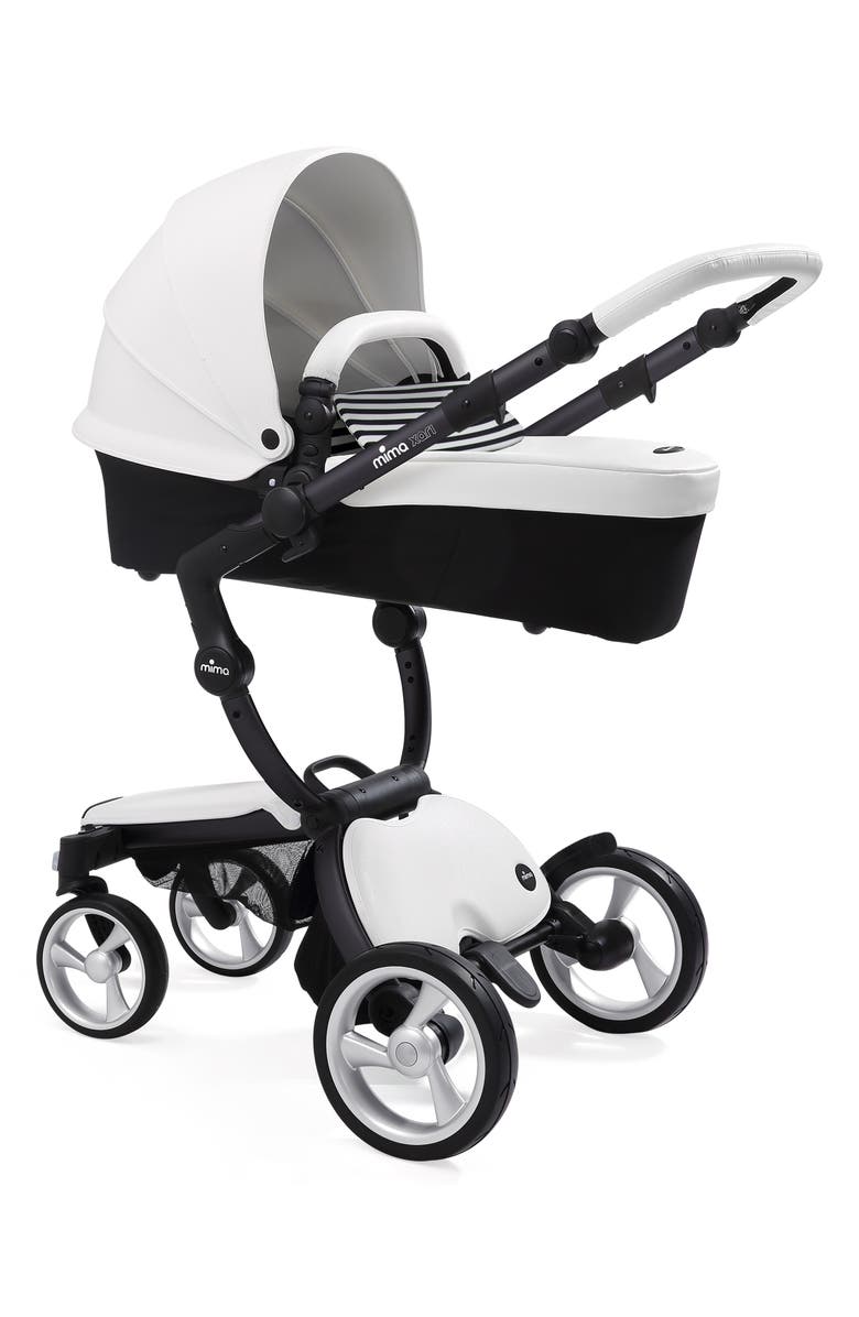 mima Xari Black Chassis Stroller with Reversible Reclining Seat & Carrycot, Alternate, color, 