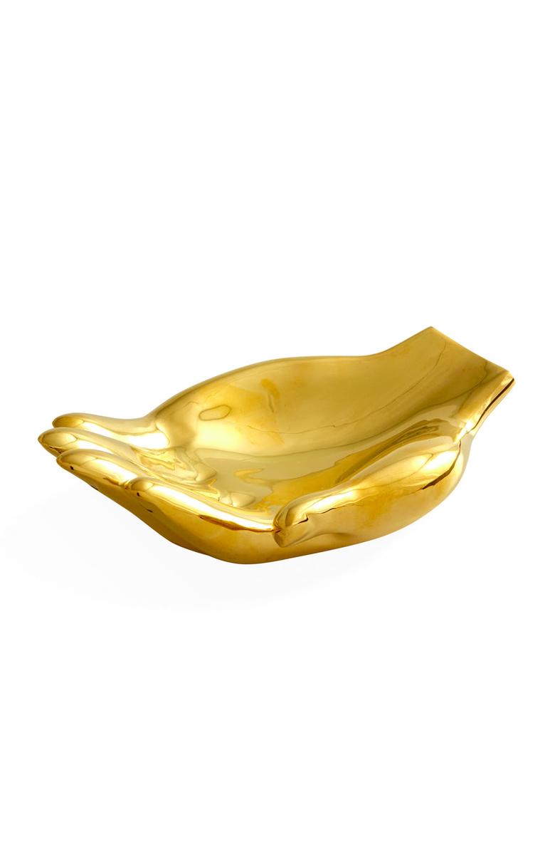 Jonathan Adler Brass Hand Decorative Bowl, Alternate, color,