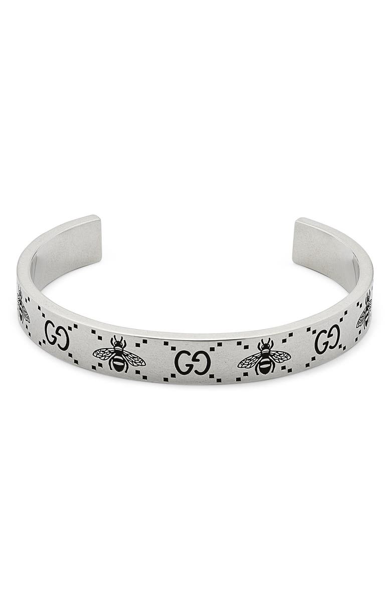 Gucci Signature Cuff Bracelet, Main, color,