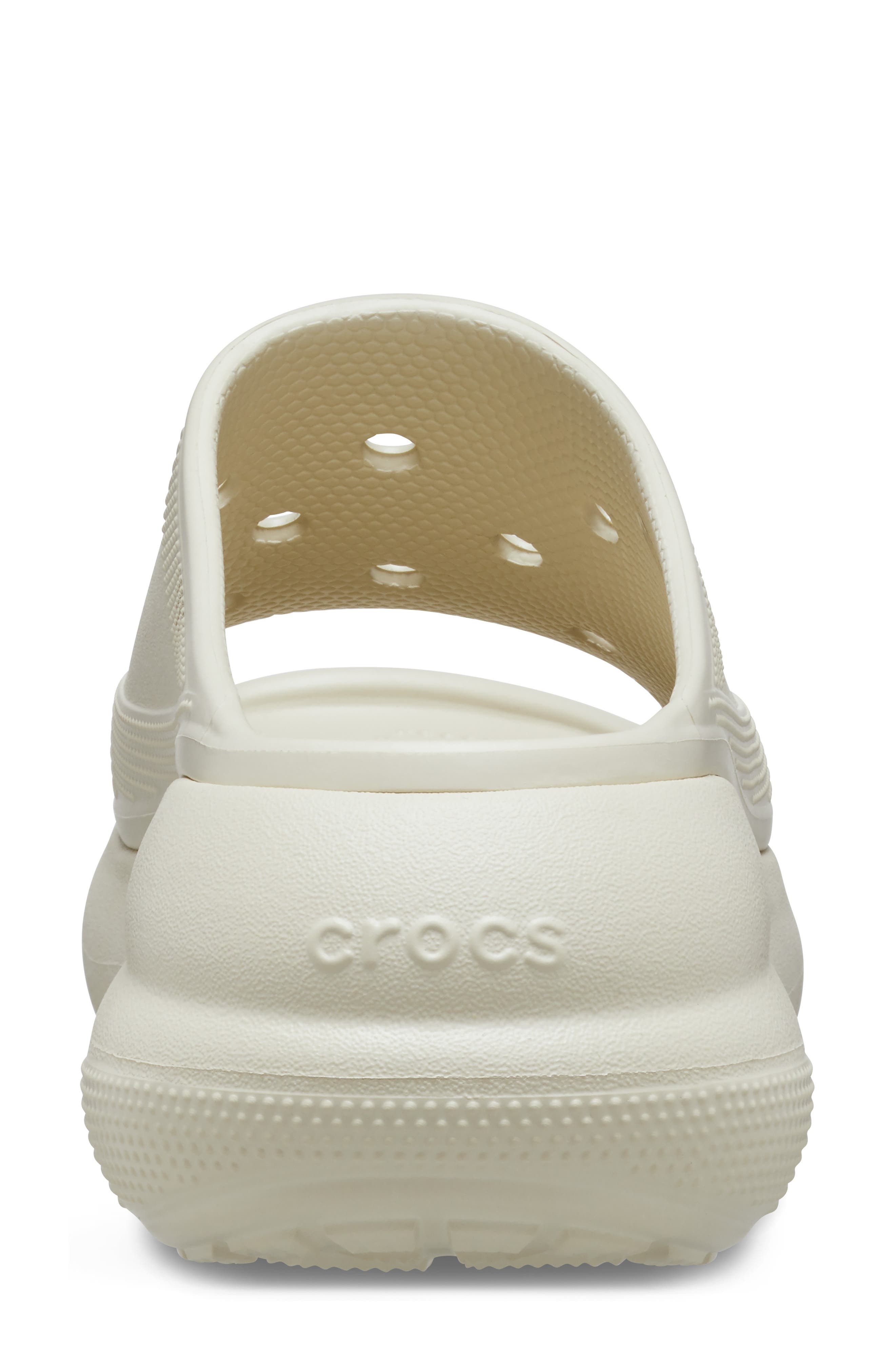 Crush Platform Slide Sandal, Alternate, color, BONE