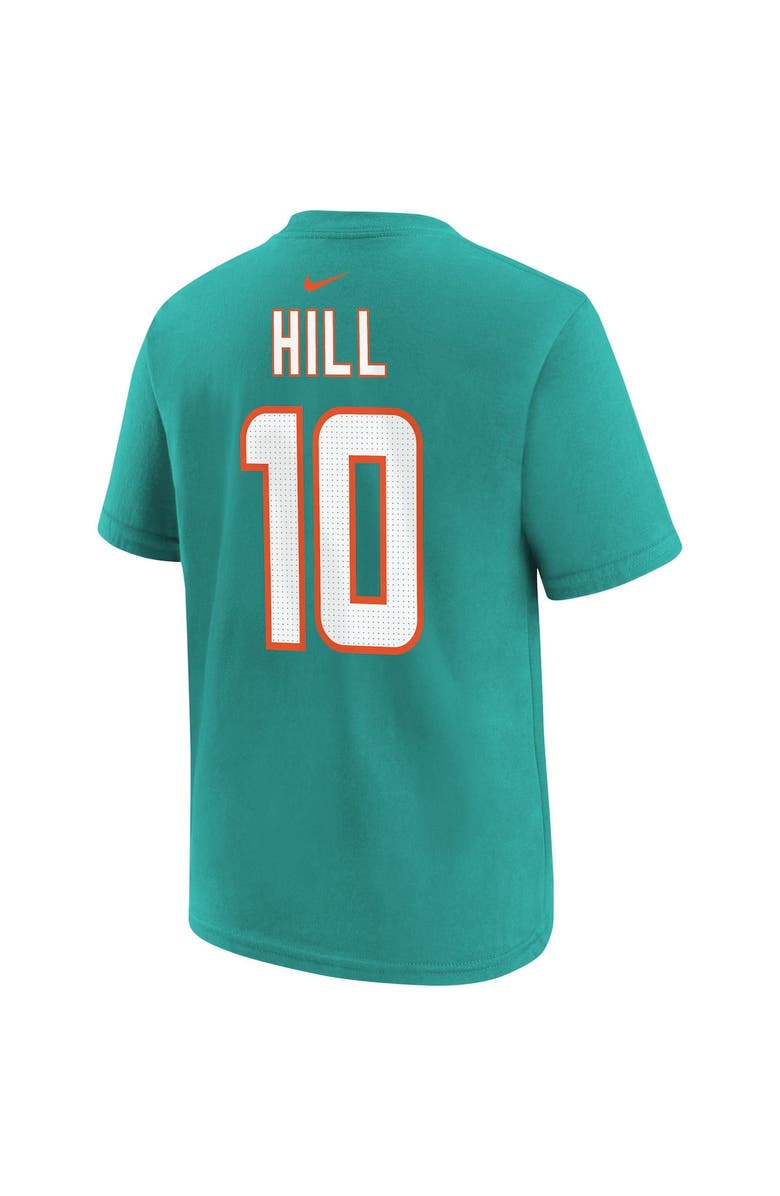 Nike Youth Nike Tyreek Hill Aqua Miami Dolphins Player Name & Number T-Shirt, Alternate, color, Aqua