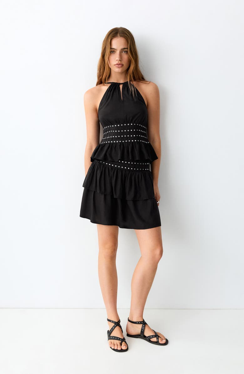 MANGO TEEN Studded Camisole, Alternate, color, 