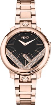 Fendi Run Away Diamond Bracelet Watch, 28mm