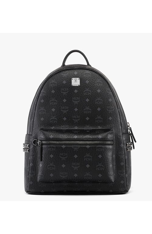Mcm Small Stark Side Studs Backpack In Black