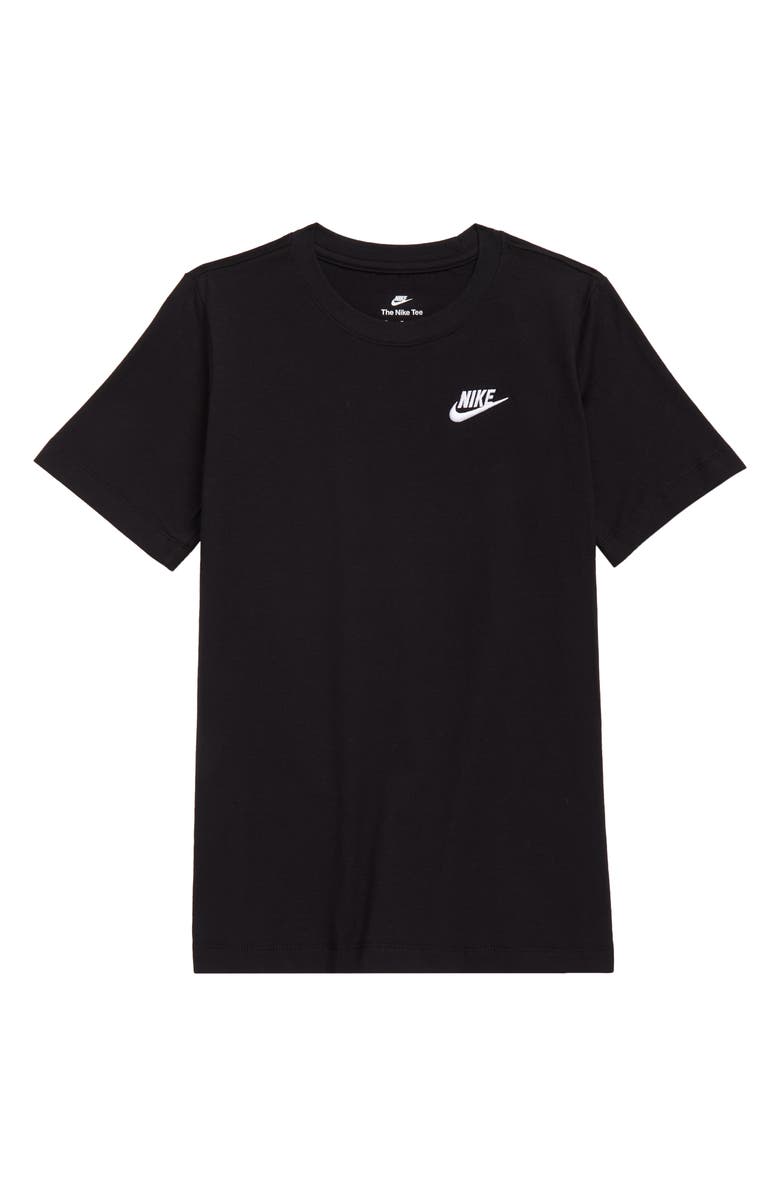 Nike Kids' Embroidered Swoosh T-Shirt, Main, color,