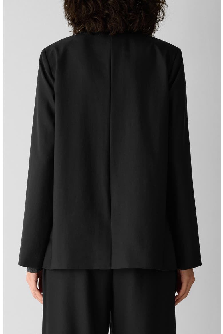 Wool Long Blazer, Alternate, color, BLACK