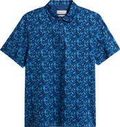Bugatchi Vincent OoohCotton® Leaf Print Polo