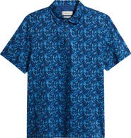 Bugatchi Vincent OoohCotton® Leaf Print Polo