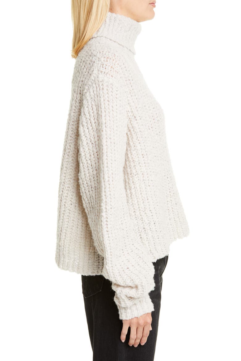 Wool Blend Turtleneck Sweater, Alternate, color, OATMEAL