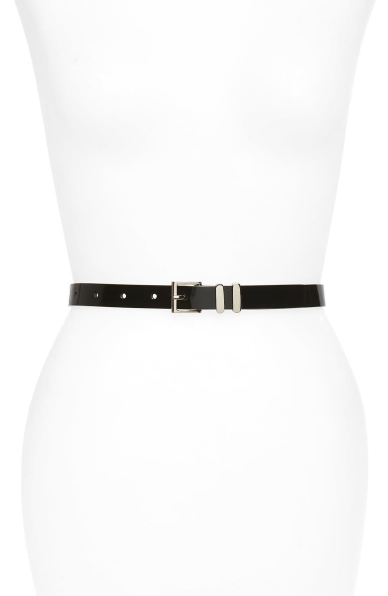 Halogen<sup>®</sup> Faux Leather Belt, Main, color,